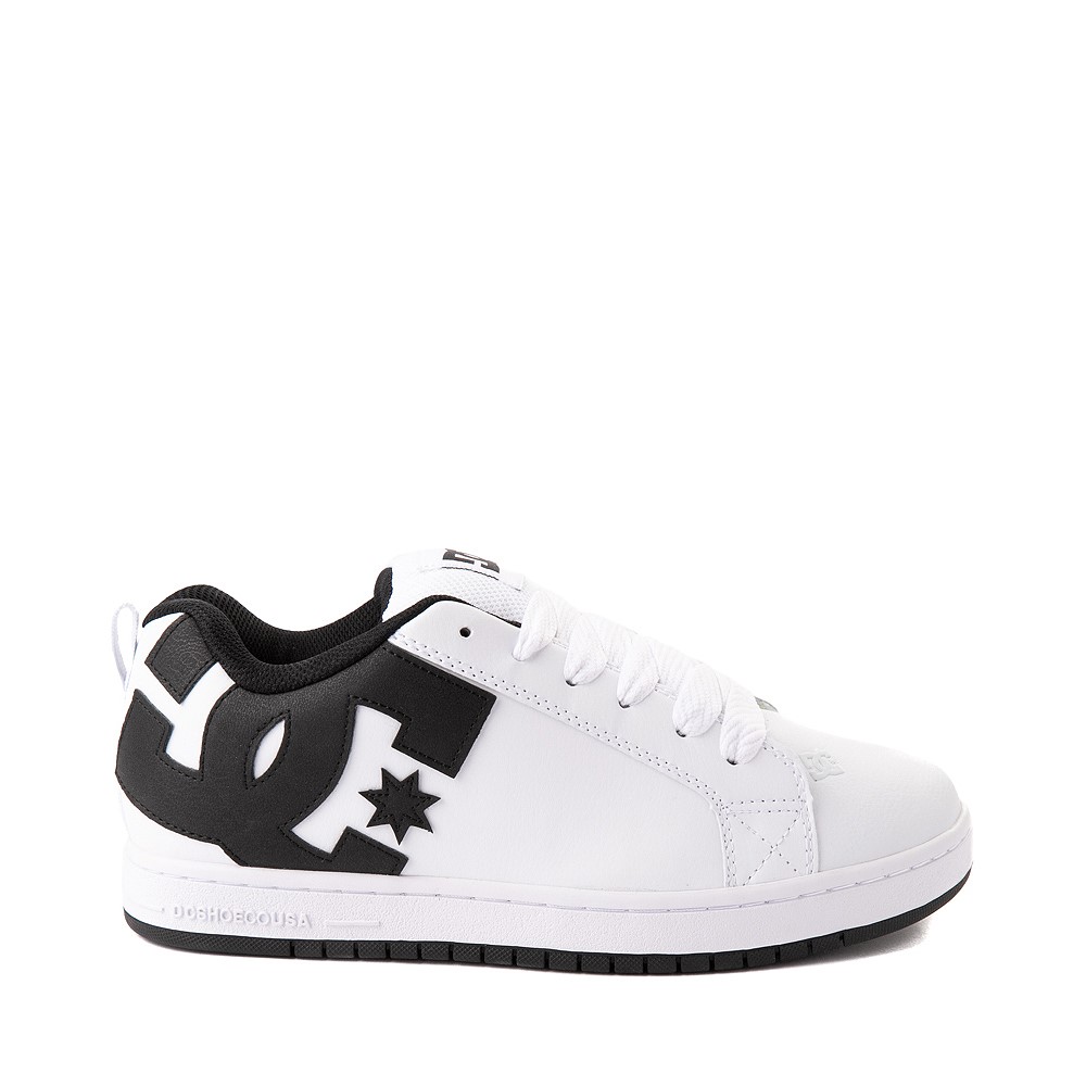 Mens DC Court Graffik Skate Shoe - White / Black