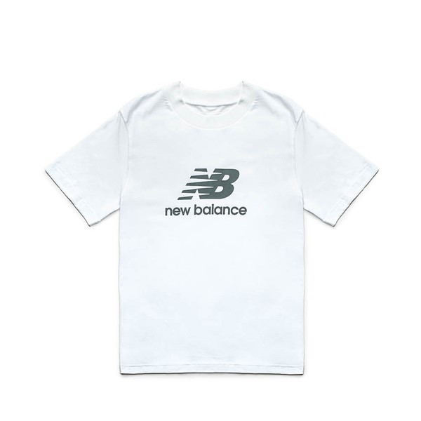 Mens New Balance Sport Essentials Logo Tee White In Stock and Ready to Ship