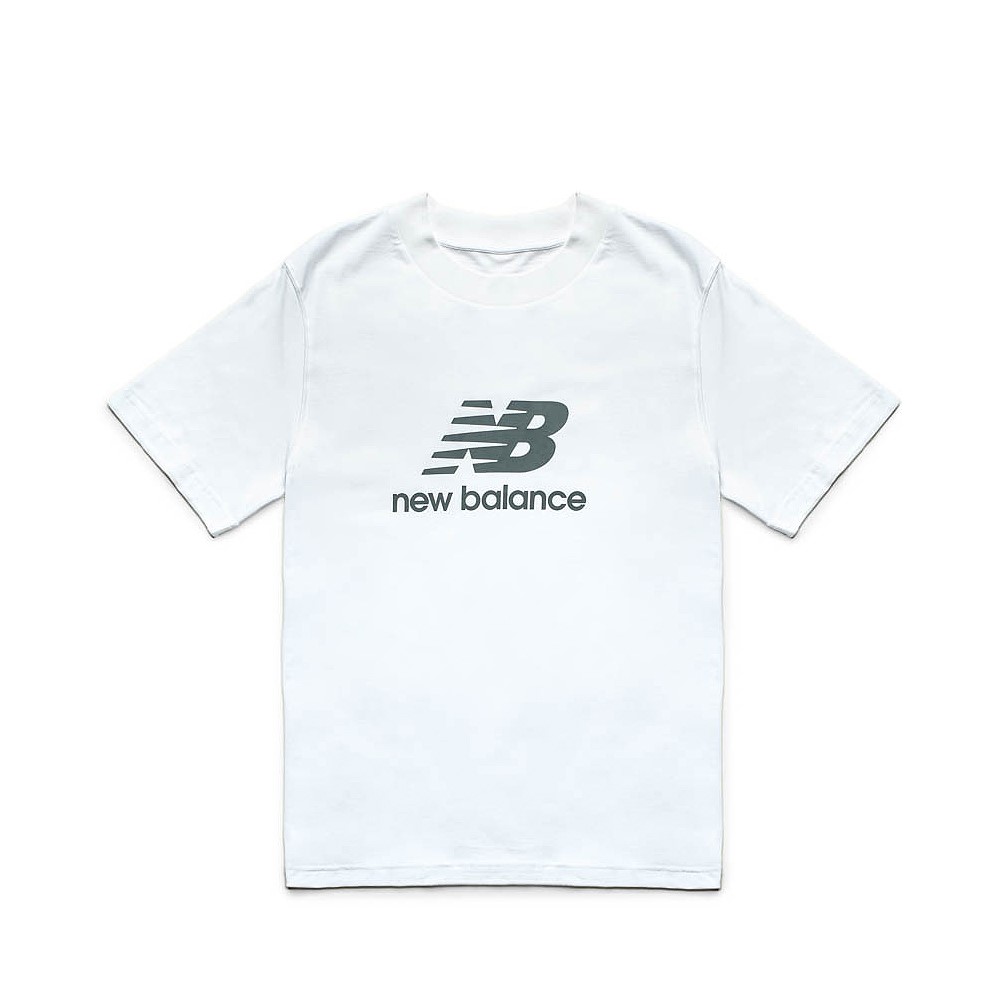 Mens New Balance Sport Essentials Logo Tee - White