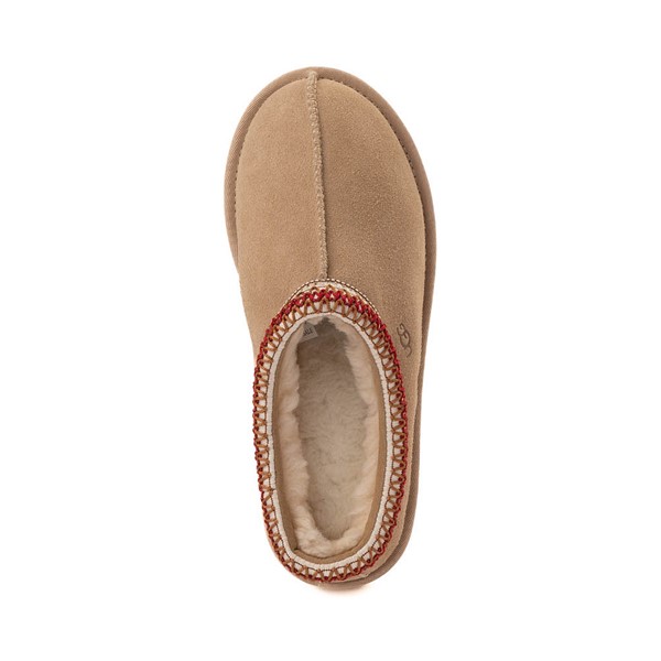 alternate view Womens UGG® Tasman Slipper  - Sand / Dark CherryALT2