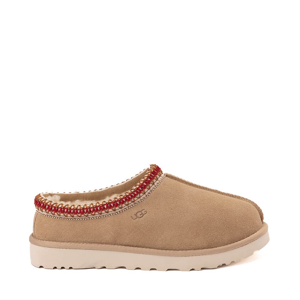 Womens UGG&reg; Tasman Slipper  - Sand / Dark Cherry