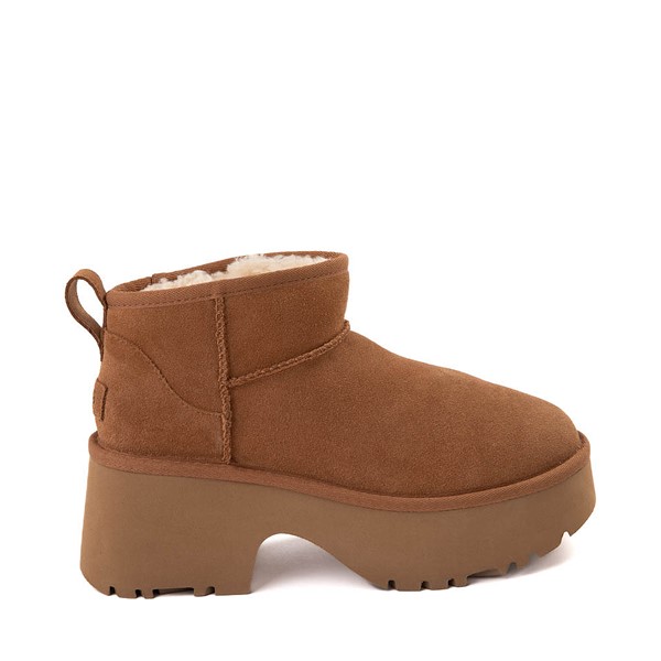 Womens UGG® Classic Ultra Mini New Heights Boot - Chestnut