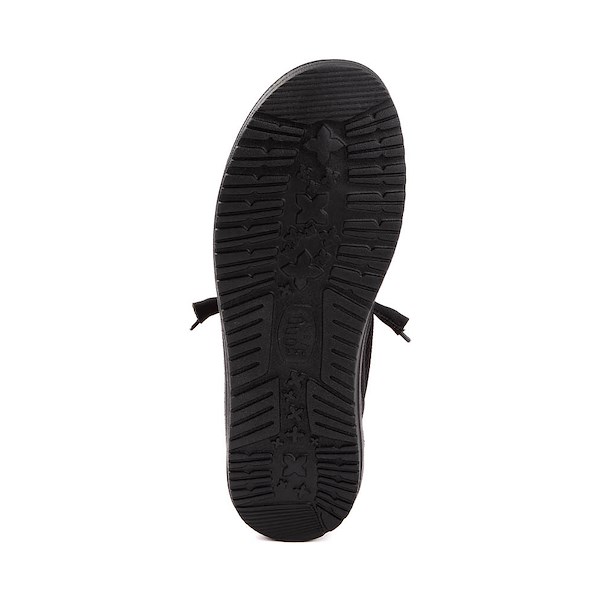 alternate view Mens HEYDUDE Wally Funk Casual Shoe - Black MonochromeALT3