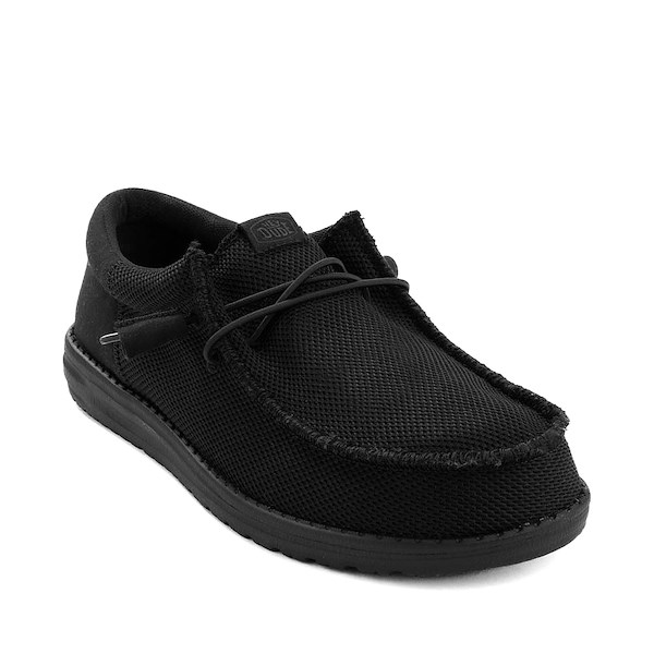 alternate view Mens HEYDUDE Wally Funk Casual Shoe - Black MonochromeALT5