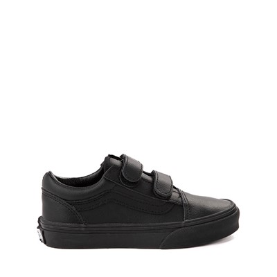 Black vans with velcro best sale