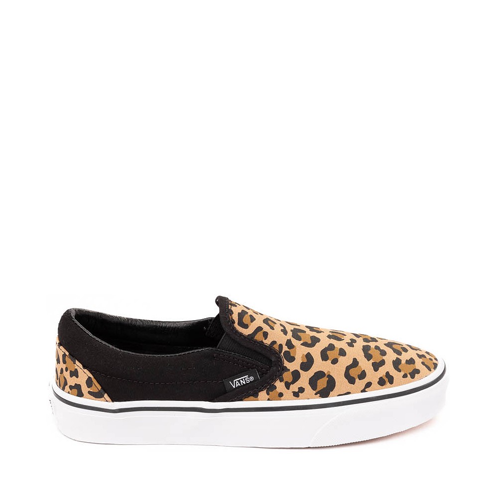 Leopard print and black vans hotsell