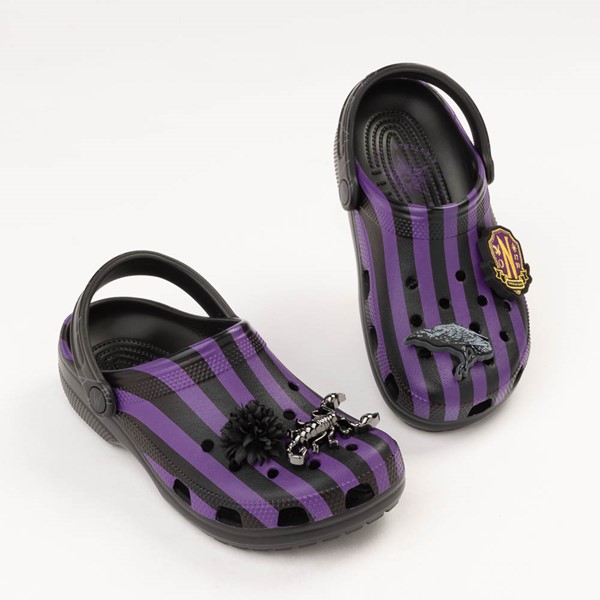 alternate view Wednesday x Crocs Classic Nevermore Academy Clog - Black / MulticolorHERO