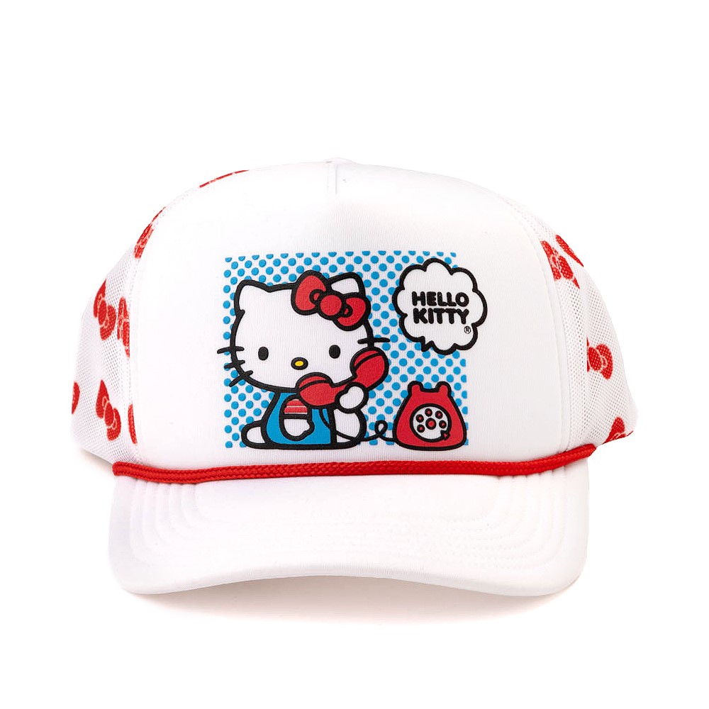 Hello Kitty&reg; Puff Print Trucker Hat - White