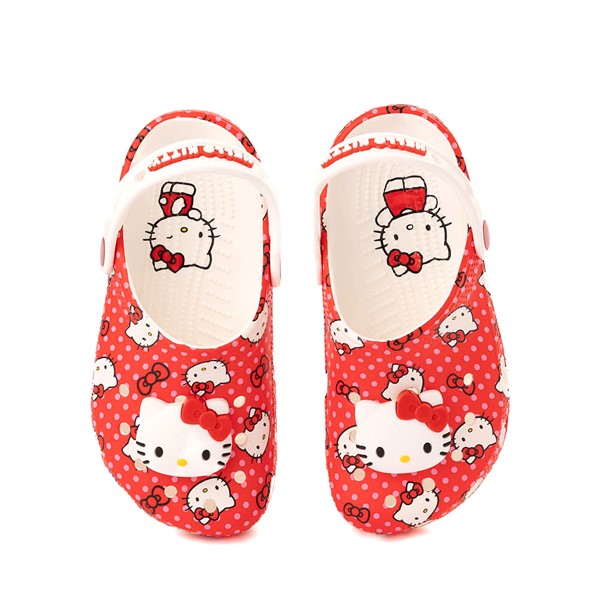 alternate view Hello Kitty® x Crocs Classic Clog - Little Kid / Big Kid - RedALT2