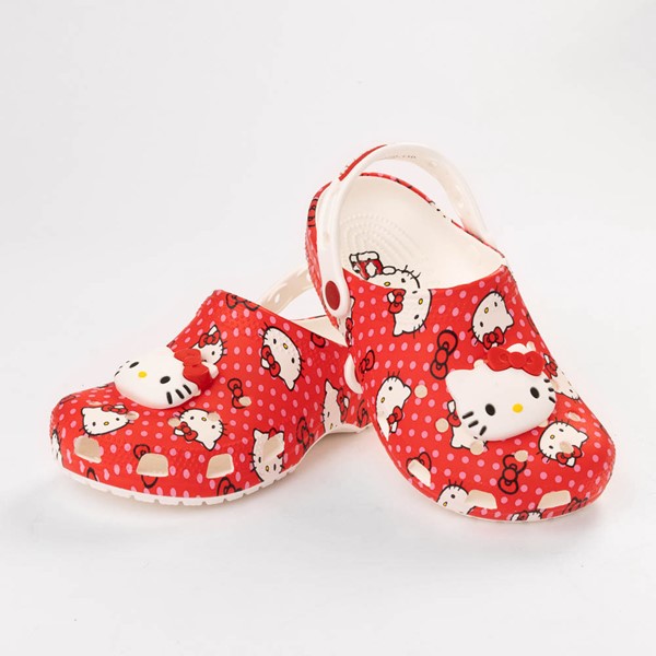 alternate view Hello Kitty® x Crocs Classic Clog - Little Kid / Big Kid - RedTHERO