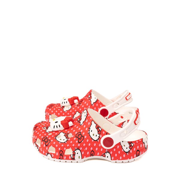 alternate view Hello Kitty® x Crocs Classic Clog - Baby / Toddler - RedALT1