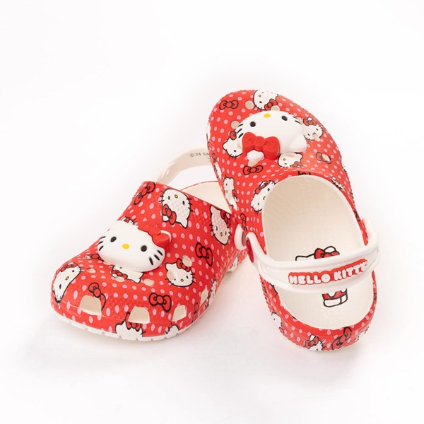 alternate view Hello Kitty® x Crocs Classic Clog - Baby / Toddler - RedTHERO