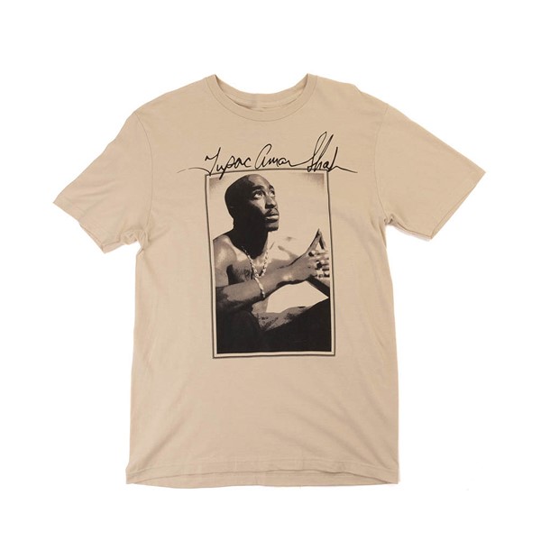 alternate view Tupac Signature Tee - TanALT3