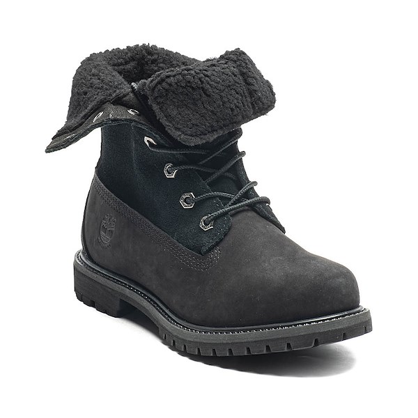 alternate view Womens Timberland® Authentics Waterproof Roll-Top Boot - BlackALT5