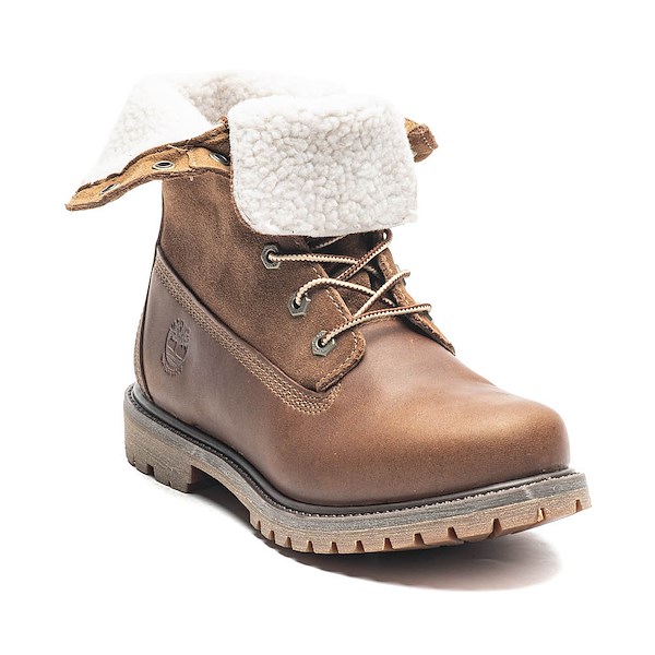 alternate view Womens Timberland® Authentics Waterproof Roll-Top Boot - BrownALT5