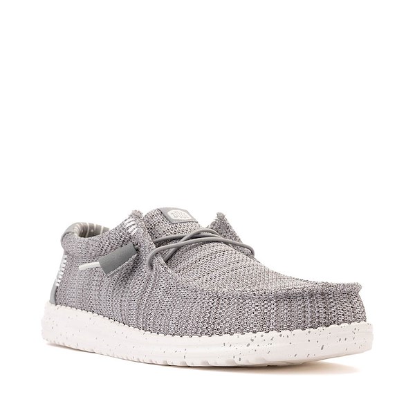 Mens HEYDUDE Wally Stretch Casual Shoe - Grey