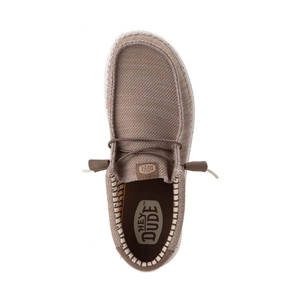 alternate view Mens HEYDUDE Wally Stretch Sox Slip-On Casual Shoe - TanALT2