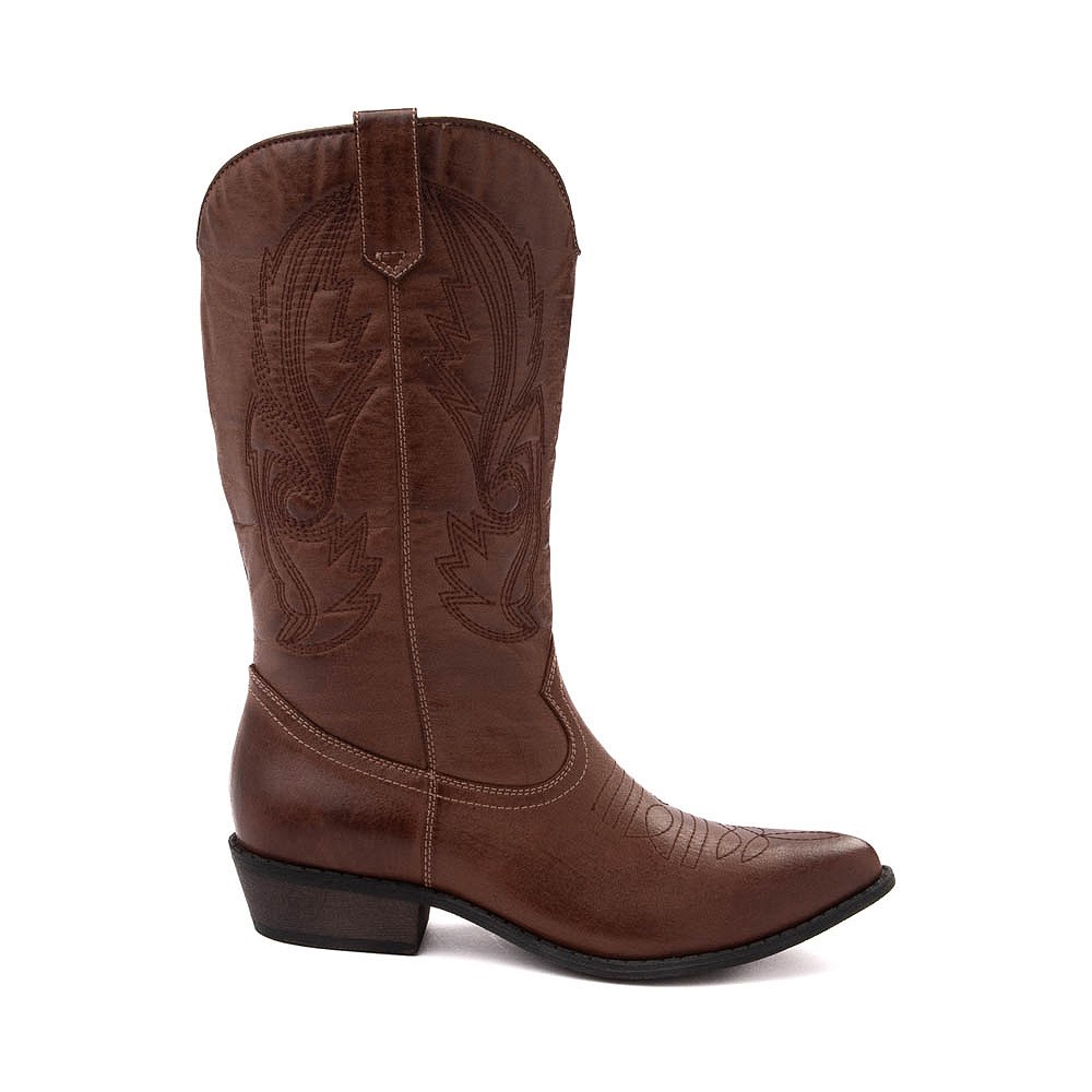 Womens Coconuts by Matisse Gaucho Western Boot Brown