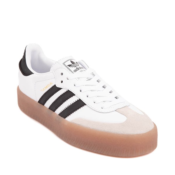 alternate view Womens adidas Sambae Athletic Shoe - White / Core Black / Gold MetallicALT5