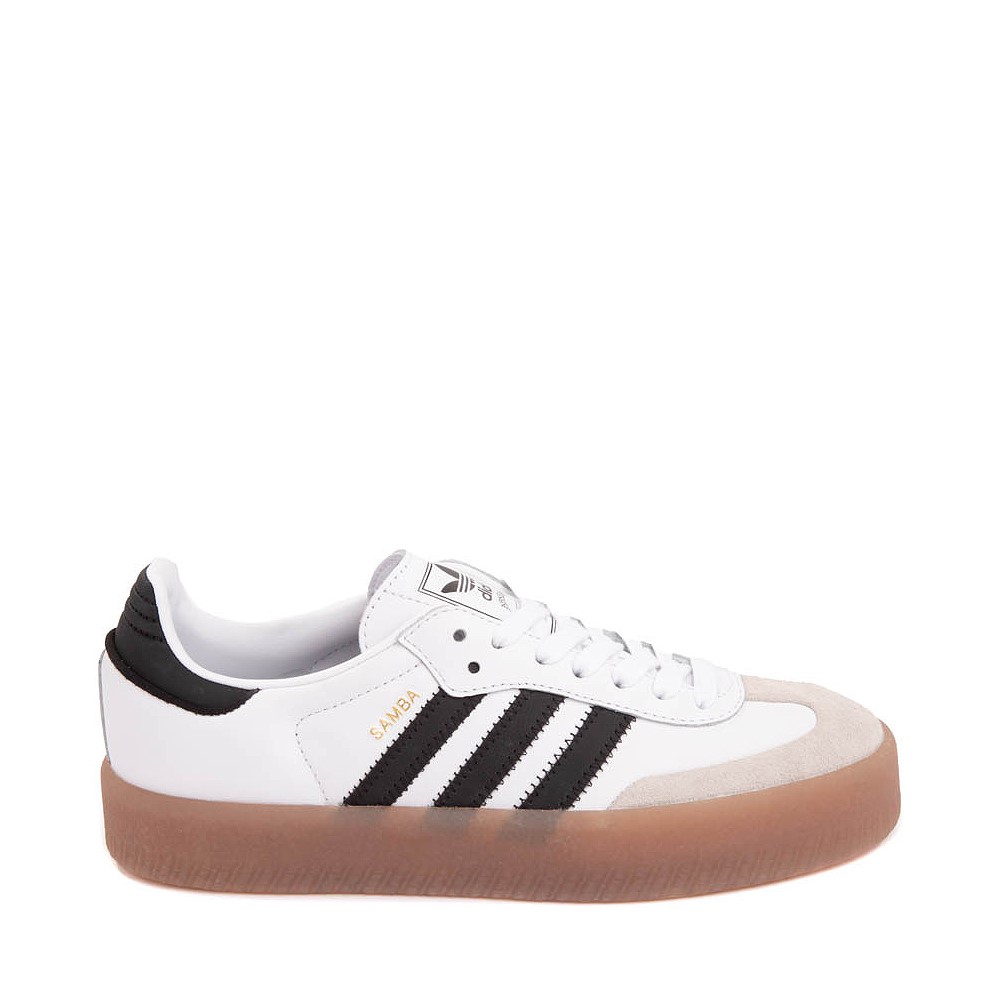 Womens adidas Sambae Athletic Shoe - White / Core Black / Gold Metallic