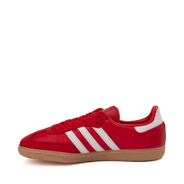 alternate view Womens adidas Samba OG Athletic Shoe - Better Scarlet / White / Gold MetallicALT1