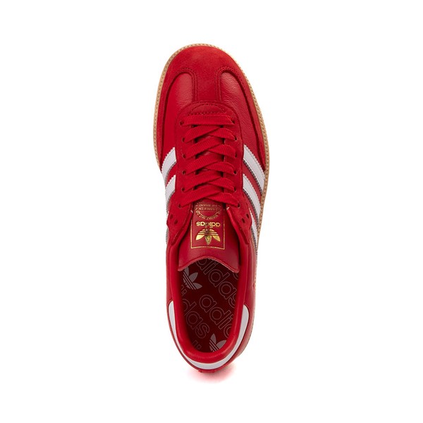 alternate view Womens adidas Samba OG Athletic Shoe - Better Scarlet / White / Gold MetallicALT2