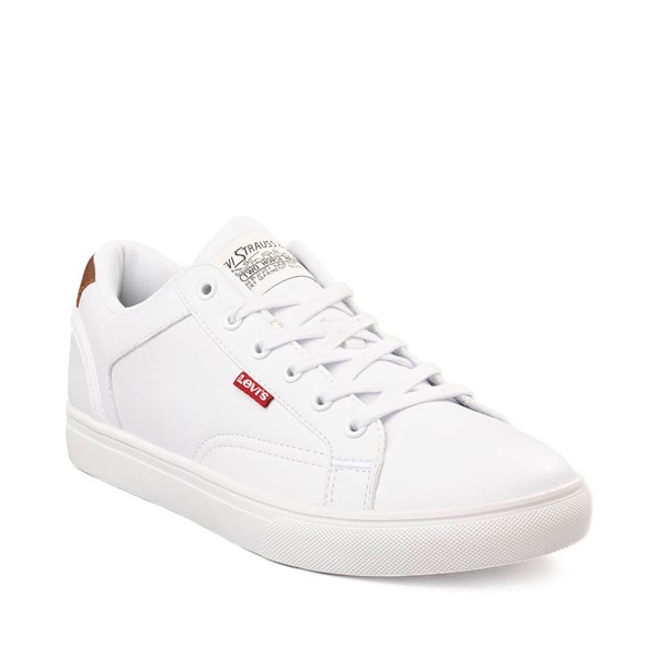 alternate view Mens Levi's 501® Jeffrey Casual Shoe - White / TanALT5