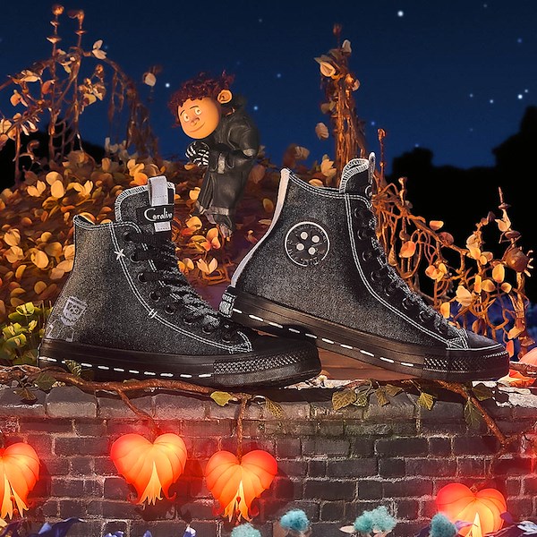 alternate view Converse x Coraline "Other Wybie" Chuck Taylor All Star High-Top Sneaker - BlackHERO