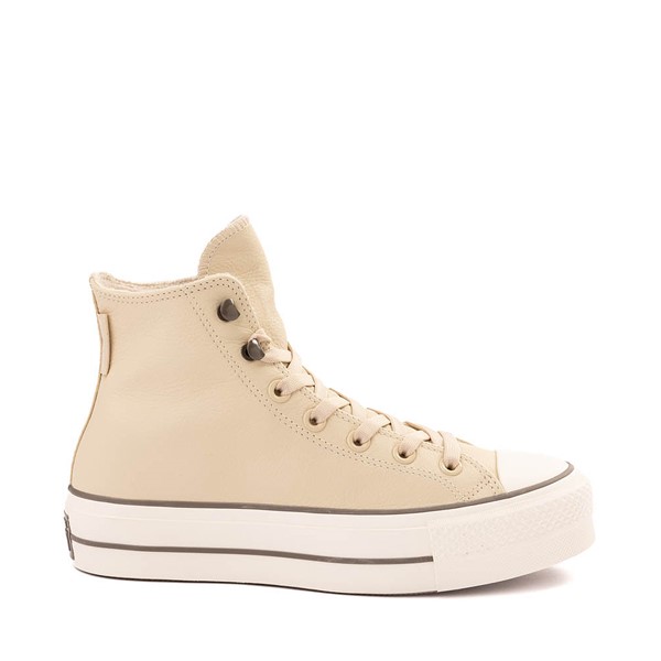 Womens Converse Chuck Tayor All Star Lift Platform Weatherized Leather Sneaker - Miso Glaze / Truffle Egret