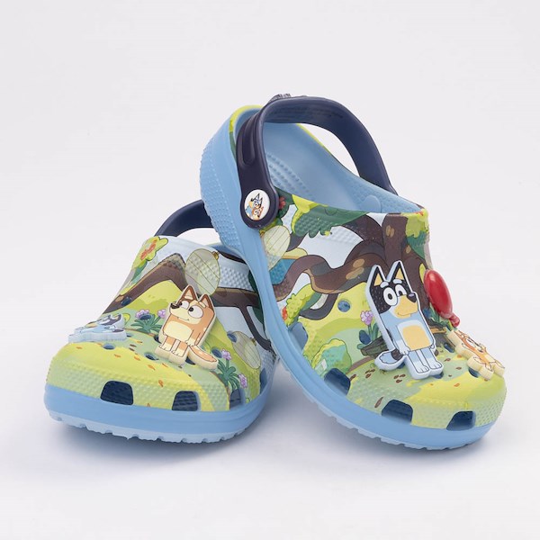 alternate view Bluey Crocs Classic Clog - Little Kid / Big Kid - MulticolorHERO