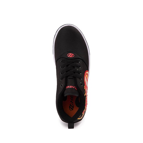 alternate view Heelys Pro 20 LG Skate Shoe - Little Kid / Big Kid - Black / Red / FlamesALT2