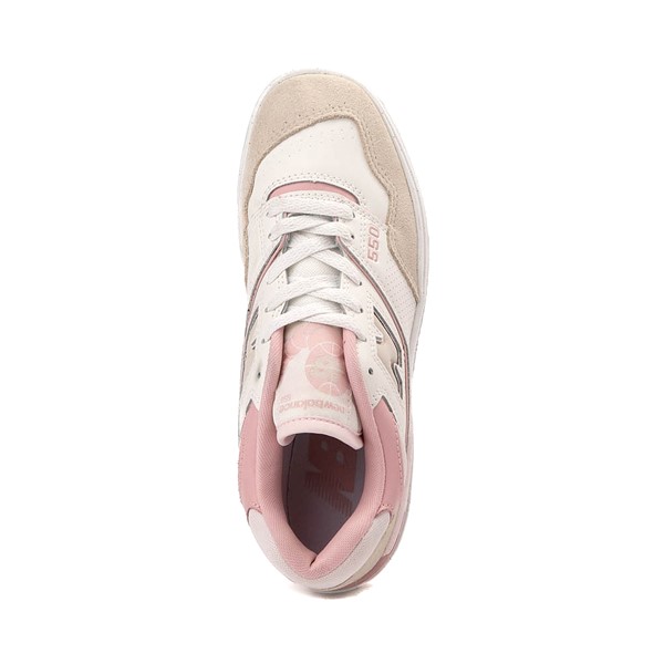 alternate view Womens New Balance 550 Athletic Shoe - Sea Salt / Pink Granite / Orb PinkALT2