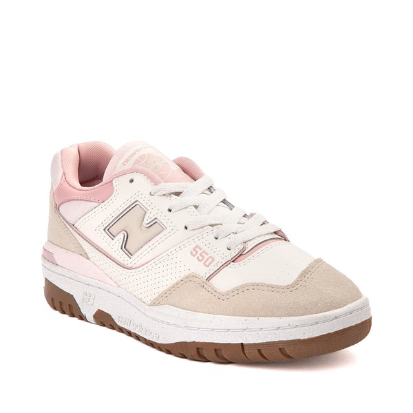 alternate view Womens New Balance 550 Athletic Shoe - Sea Salt / Pink Granite / Orb PinkALT5