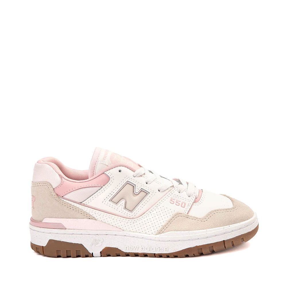 Womens New Balance 550 Athletic Shoe - Sea Salt / Pink Granite / Orb Pink