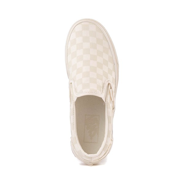 alternate view Vans Slip-On Stackform Checkerboard Skate Shoe - Marshmallow White / Turtledove WhiteALT2