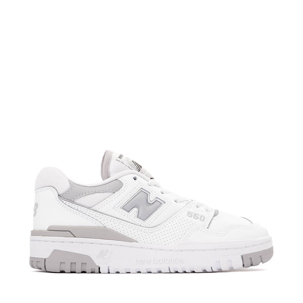 Womens New Balance 550 Athletic Shoe - White / Grey