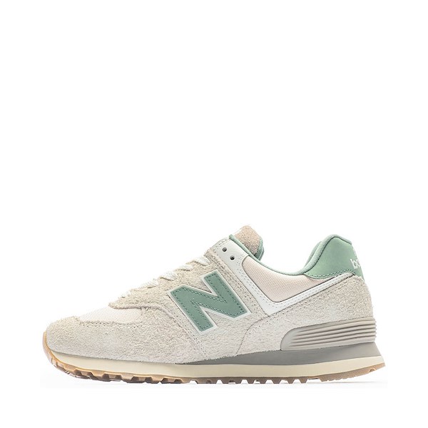 alternate view New Balance 574 Athletic Shoe - Linen / GreenALT1