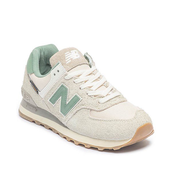 alternate view New Balance 574 Athletic Shoe - Linen / GreenALT5