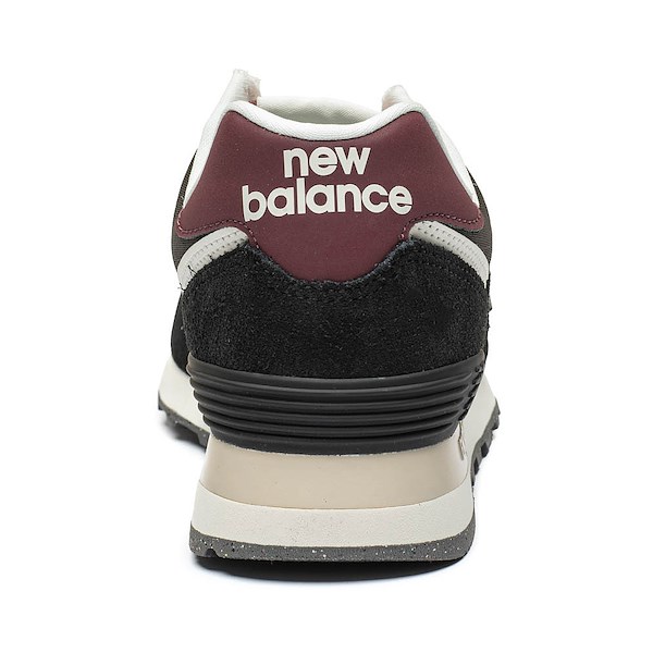 alternate view Womens New Balance 574 Athletic Shoe - Black / WhiteALT4