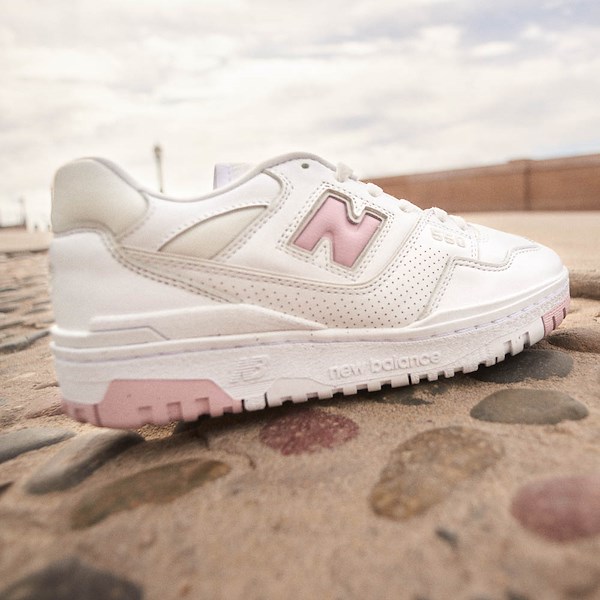 alternate view Womens New Balance 550 Athletic Shoe - White / Twilight HazeHERO