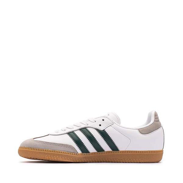 alternate view Womens adidas Samba OG Athletic Shoe - Cloud White / Collegiate Green / Grey TwoALT1