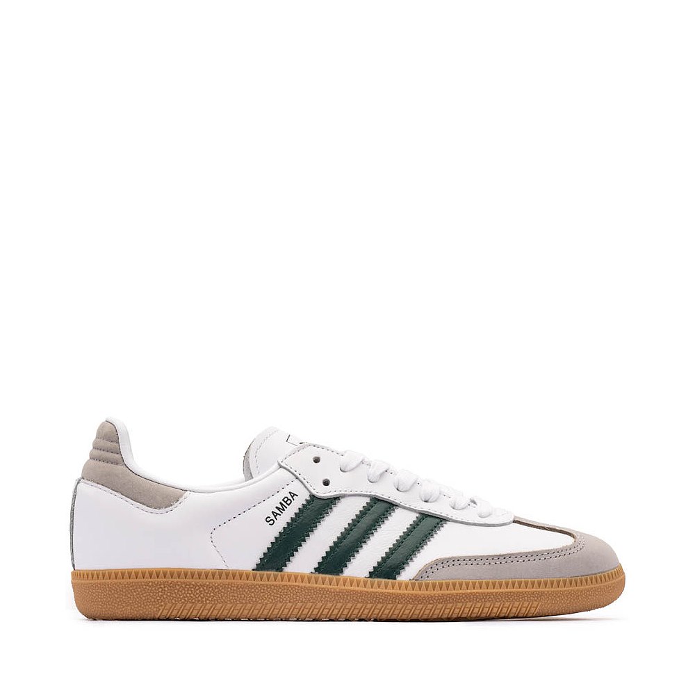 Womens adidas Samba OG Athletic Shoe - Cloud White / Collegiate Green / Grey Two