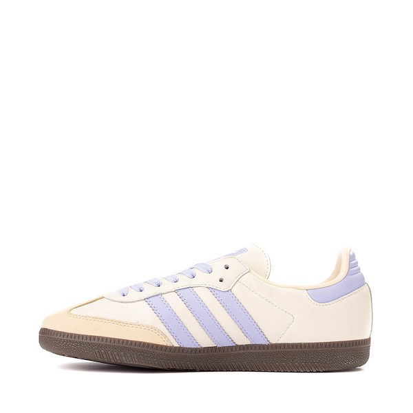 alternate view Womens adidas Samba OG Athletic Shoe - Cream White / Violet Tone / Sand StrataALT1