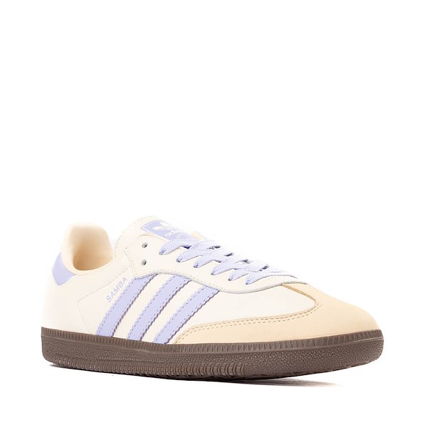 alternate view Womens adidas Samba OG Athletic Shoe - Cream White / Violet Tone / Sand StrataALT5