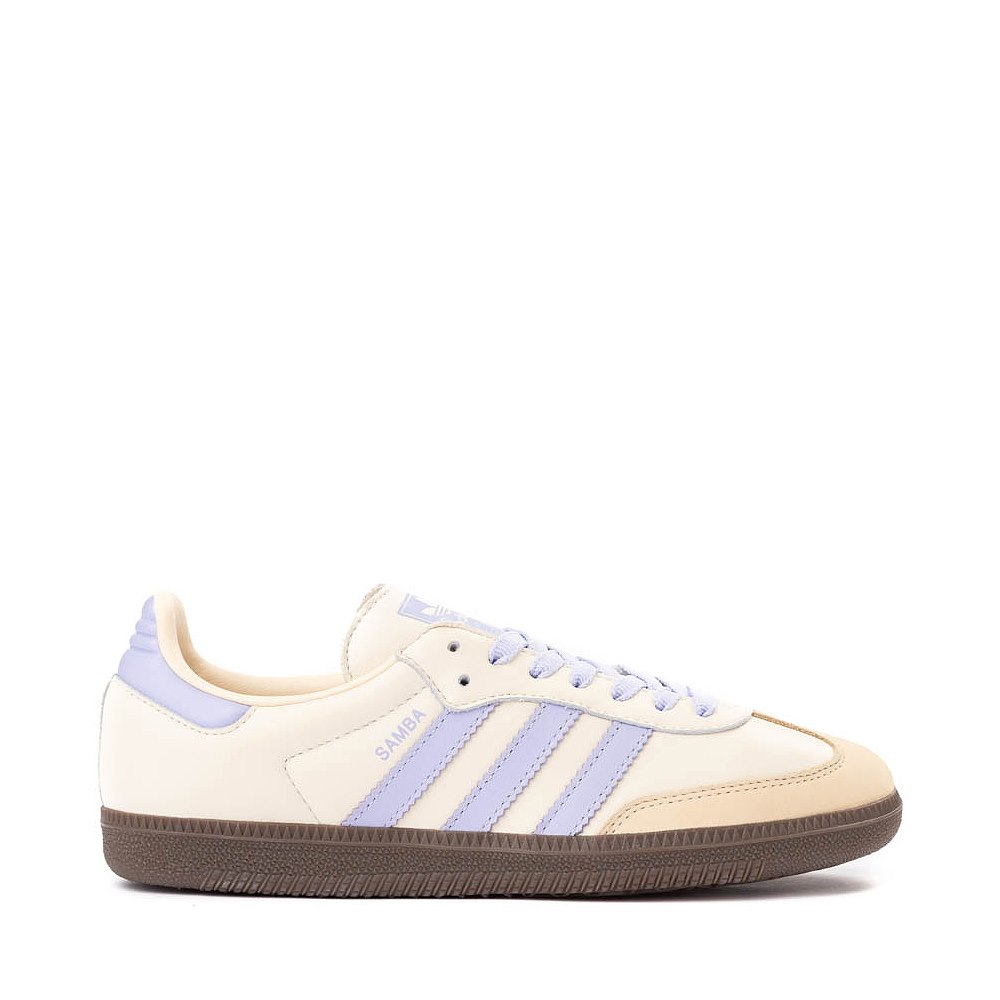 Womens adidas Samba OG Athletic Shoe - Cream White / Violet Tone / Sand Strata