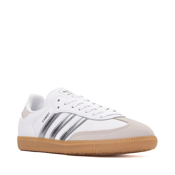 alternate view Womens adidas Samba OG Athletic Shoe - White / Silver / GumALT5