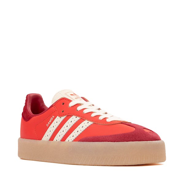 alternate view Womens adidas Sambae Athletic Shoe - Red / CreamALT5