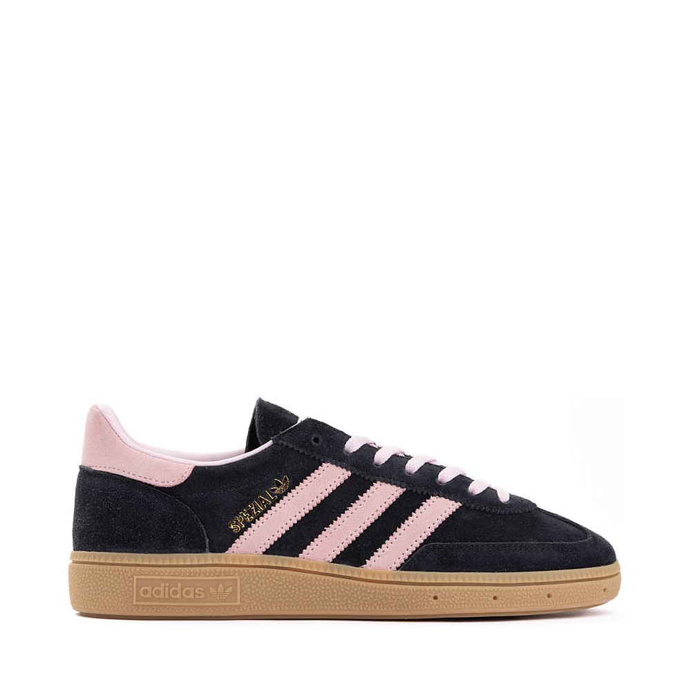 Womens adidas Handball Spezial Athletic Shoe - Core Black / Clear Pink / Gum