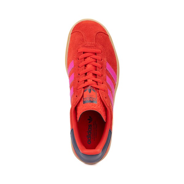 alternate view Womens adidas Gazelle Bold Athletic Shoe - Red / Semi Lucid Fuchsia / Night IndigoALT2