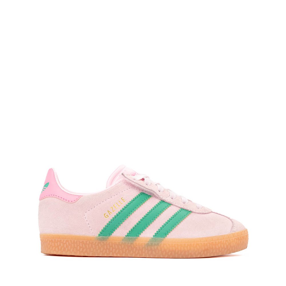 adidas Gazelle Athletic Shoe - Little Kid - Clear Pink / Court Green / Bliss Pink